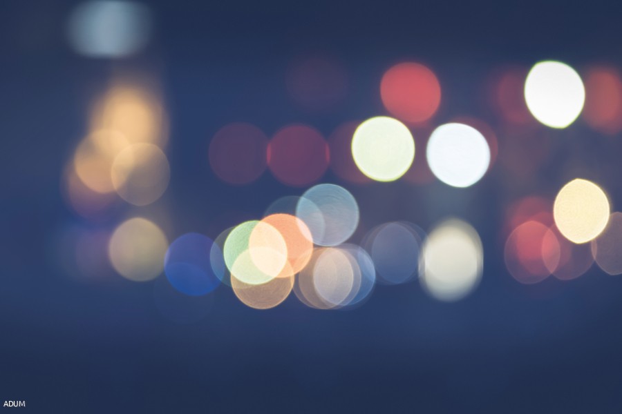background blurred bokeh. Lights Ceremonies. Light the lights at night In celebrations